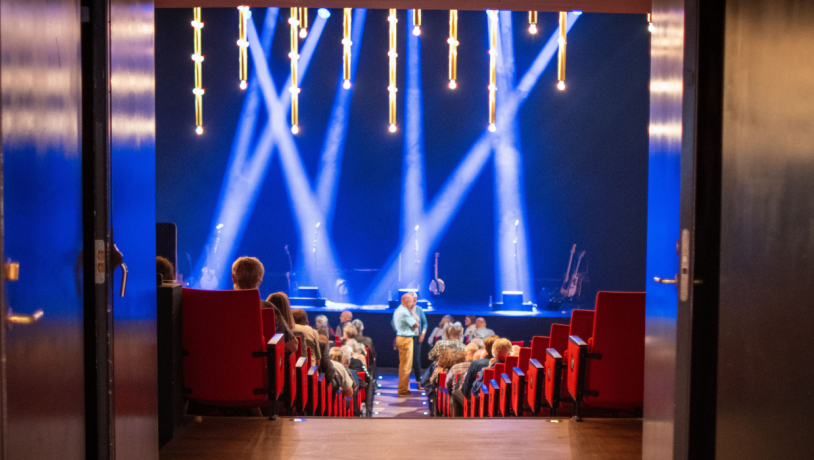 A view of the stage at Vejle Musikteater