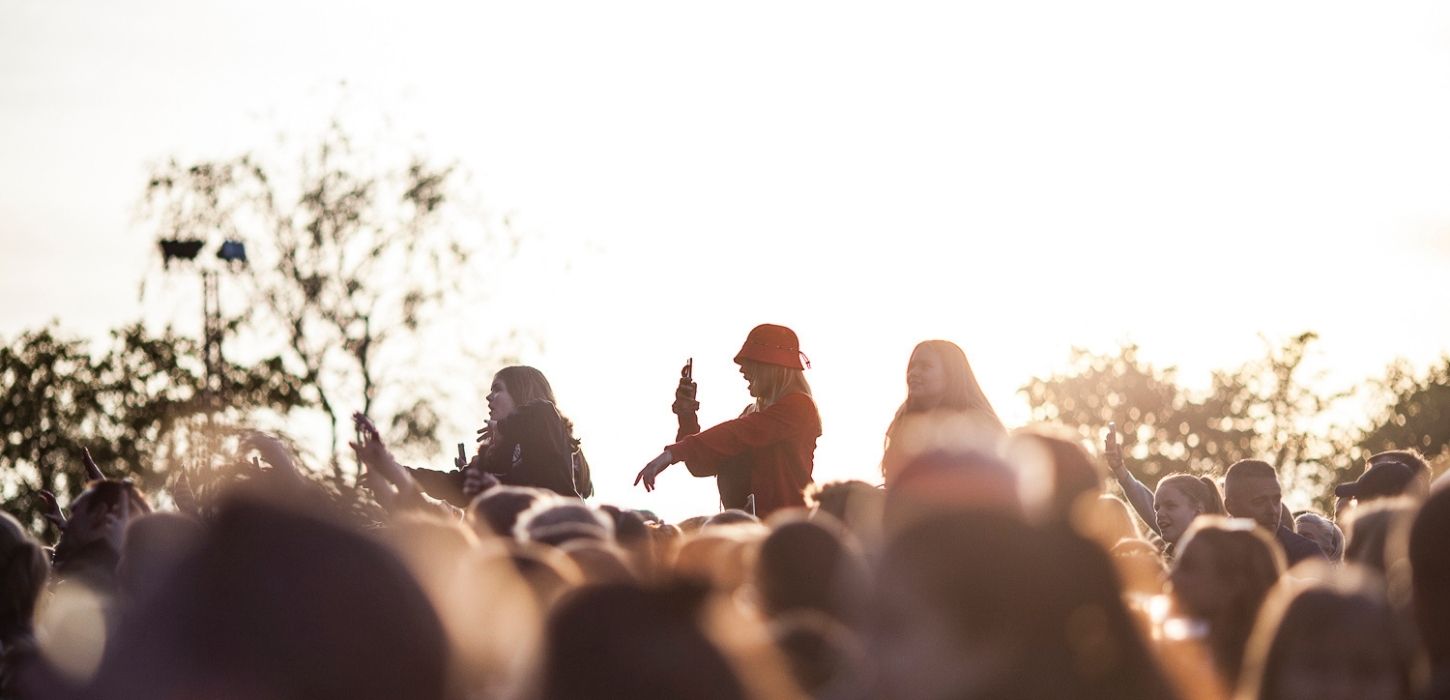 Festival guests at a concert at the Jelling Music Festival