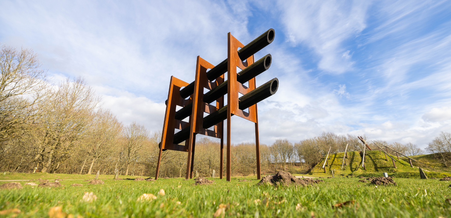 Sculpture created by Robert Jacobsen and Jean Clareboudt in Tørskind Grusgrav