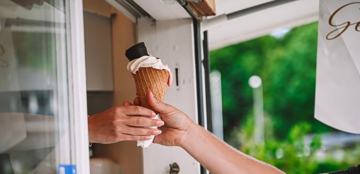 Der serveres is ved Ishuset i Skyttehushaven