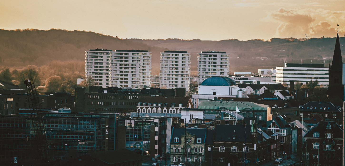 Udsigt over Vejle by