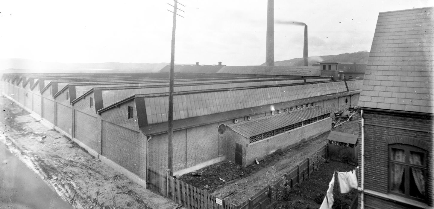 Billede af Spinderihallerne i Vejle, år 1907