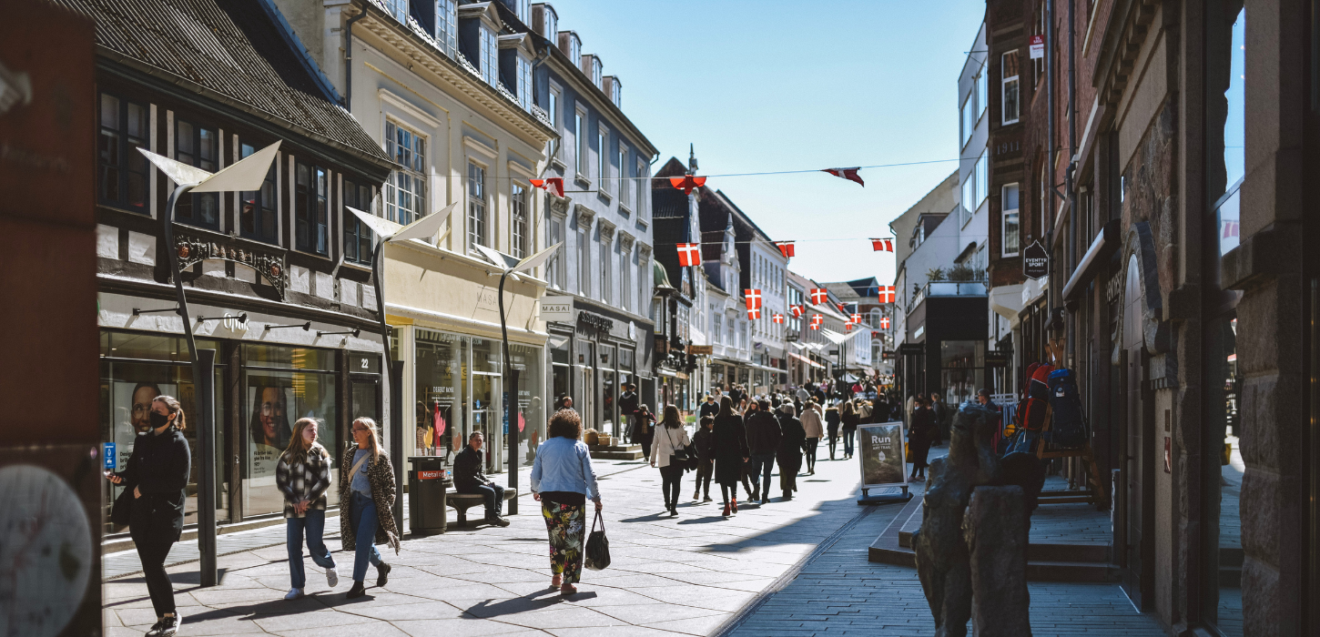 A beautiful day in Vejle in sunshine