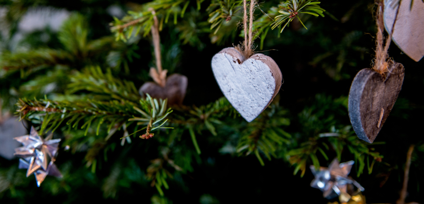 Christmas decorations at the Christmas market at Haughus Gods
