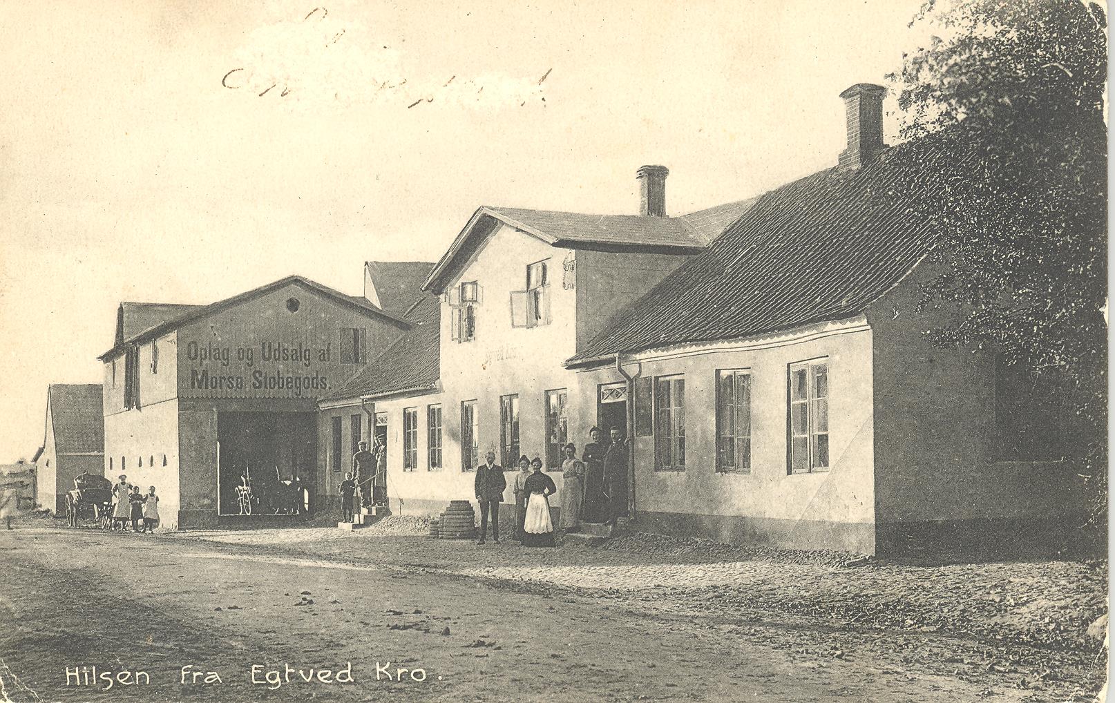 Hilsen fra Egtved Kro af ukendt fotograf i 1900-tallet