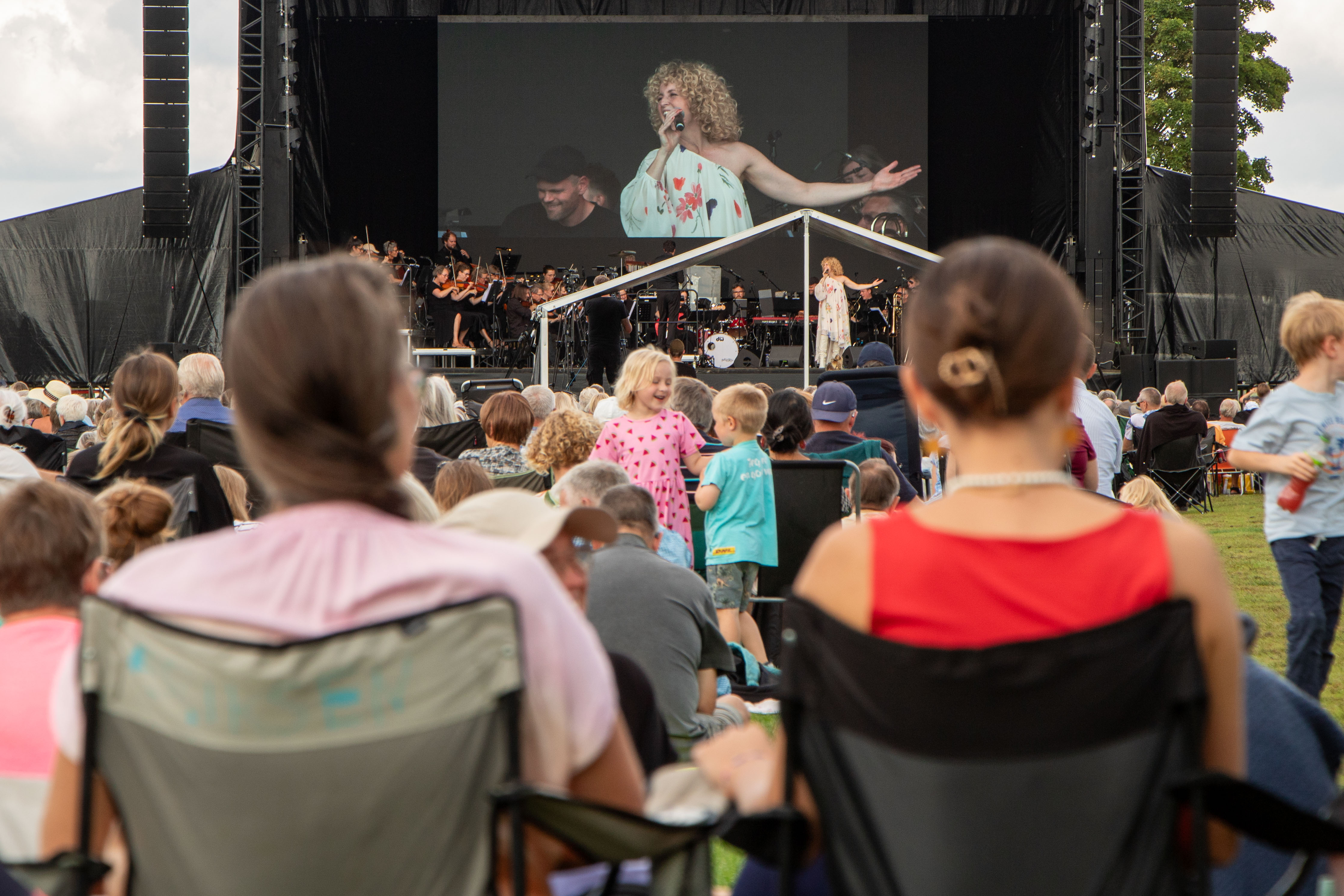 Concert and summer picnic by the mounds in Jelling