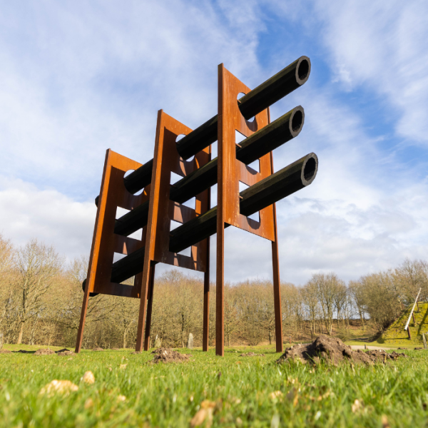 Sculpture created by Robert Jacobsen and Jean Clareboudt in Tørskind Grusgrav