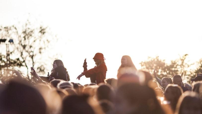 Festival guests at a concert at the Jelling Music Festival
