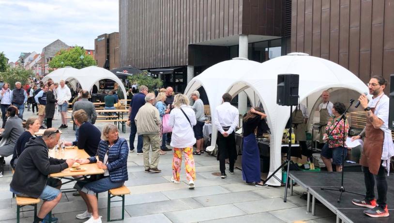 Vejle MADfest is held at Søndertorv in Vejle