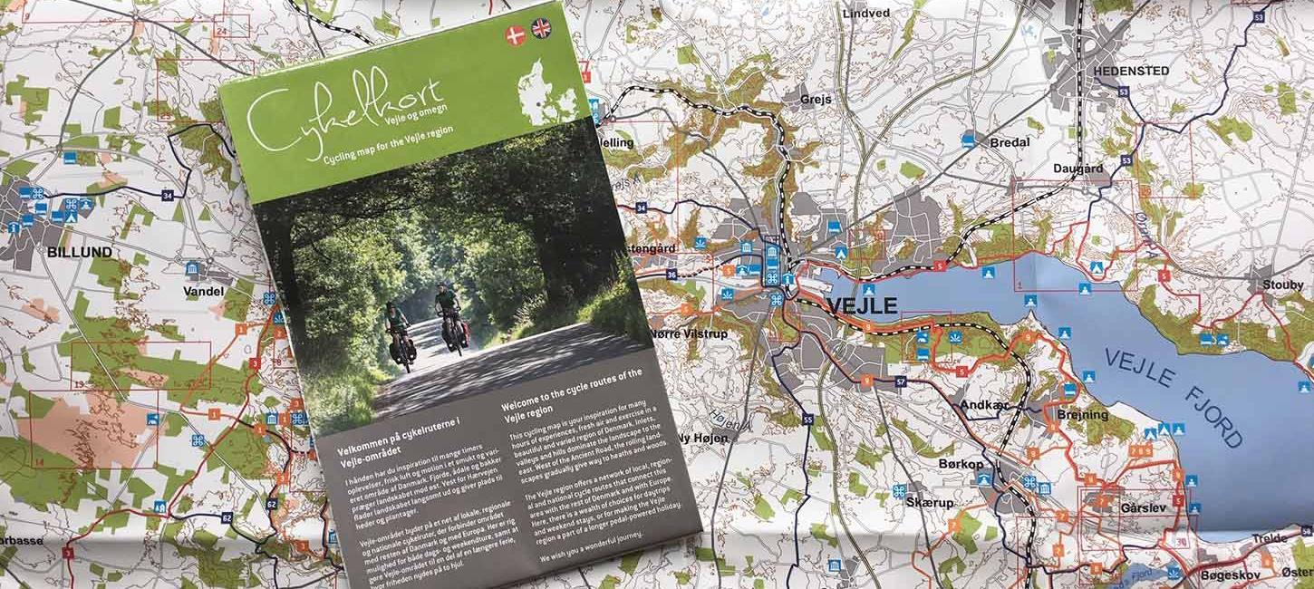 Cycling map for the Vejle region