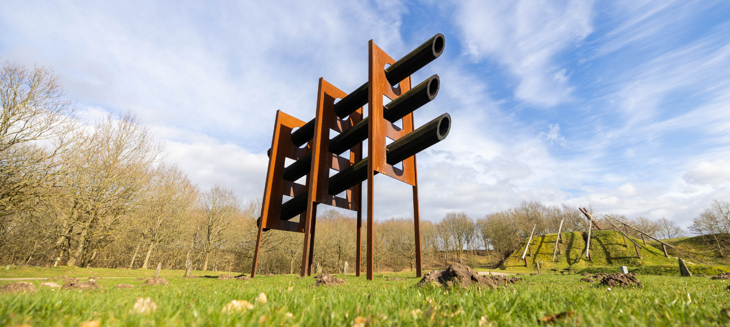 Sculpture created by Robert Jacobsen and Jean Clareboudt in Tørskind Grusgrav