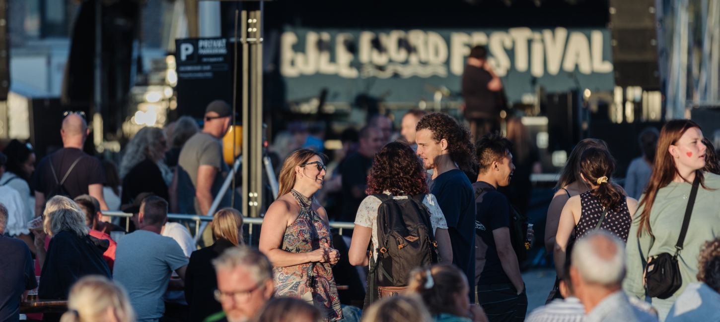  People in front of the stage at the Vejle Fjordfestival