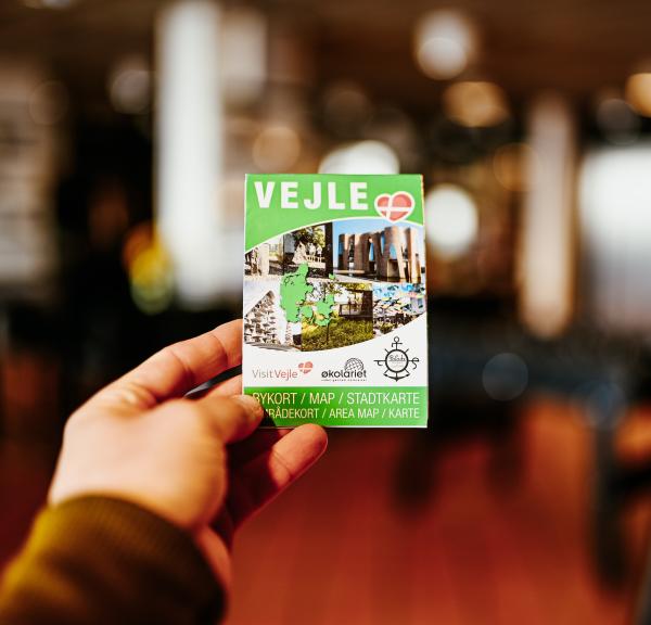 VisitVejle's city map of Vejle and the surrounding area