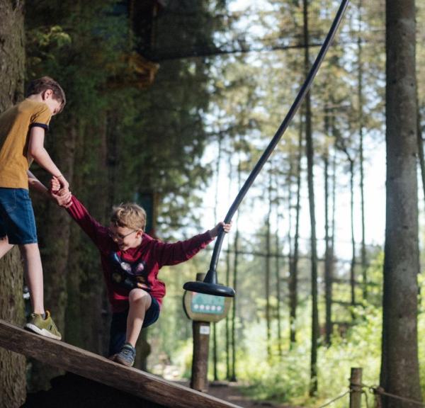 Children playing in WOW PARK Billund