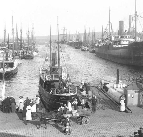 Billede fra Vejle Havn år 1911