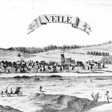 Vejle seen from the south, 1765-69