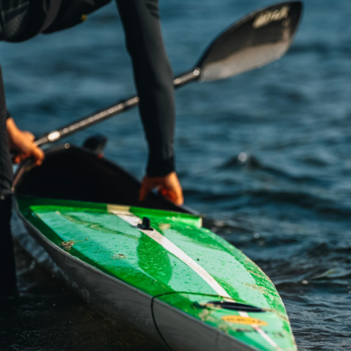 On the water with a kayak in Vejle