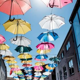 The umbrellas in Vejle Midtpunkt
