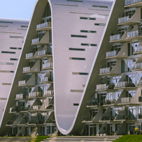 Bølgen - The wave at the waterfront in Vejle
