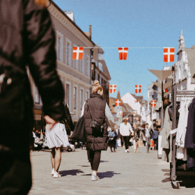 Shopping in Vejle pedestrian street