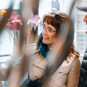 A couple on a shopping trip in Vejle city centre