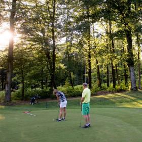 Golfers at Vejle Golf Club