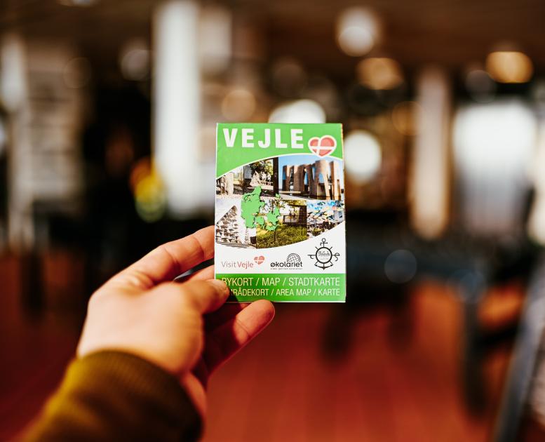 VisitVejle's city map of Vejle and the surrounding area