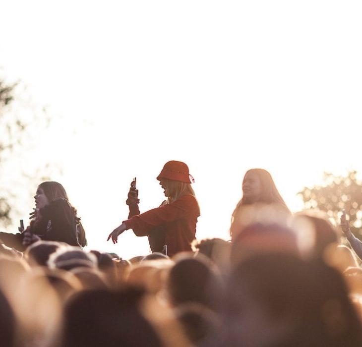 Festival guests at a concert at the Jelling Music Festival