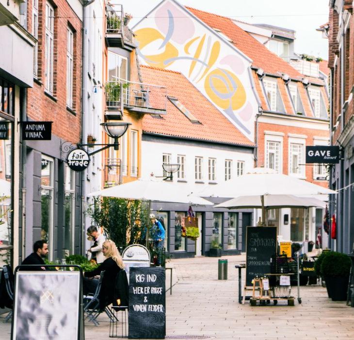 Sommer i Grønnegade i Vejle