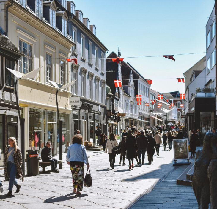 A beautiful day in Vejle in sunshine